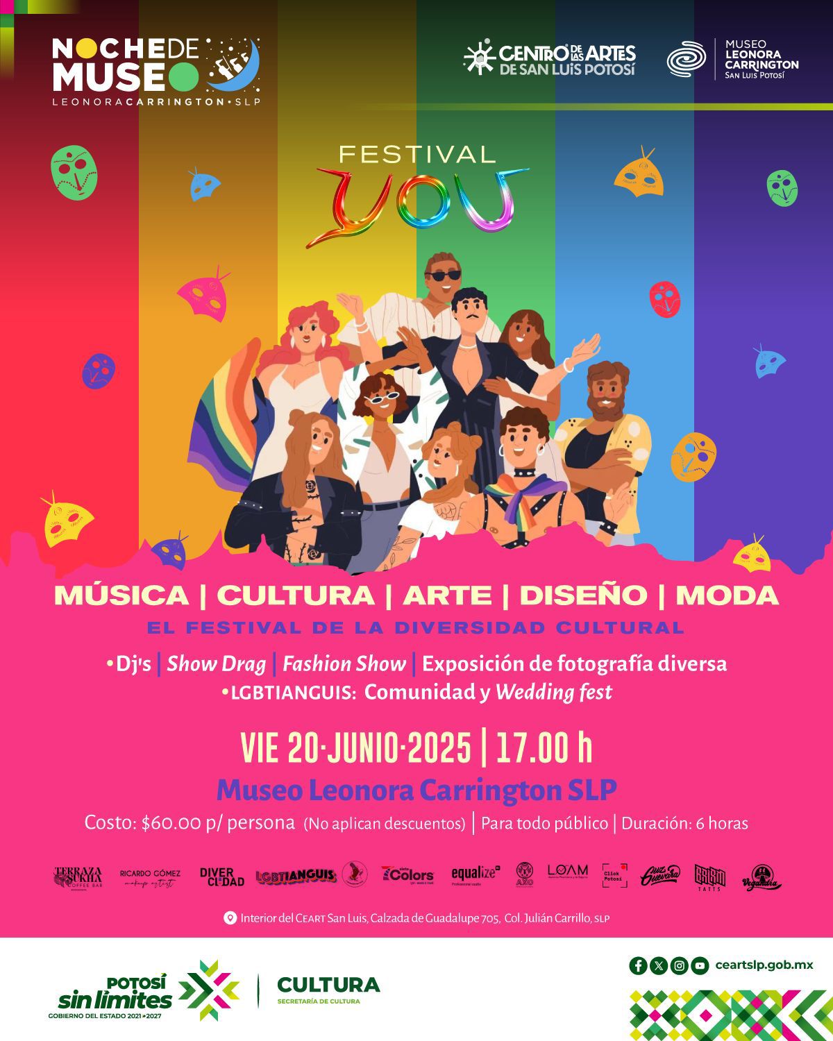 ARTE, MÚSICA, MODA Y ORGULLO LGBTIQ+, EN “FESTIVAL YOU” EN EL LEONORA CARRINGTON