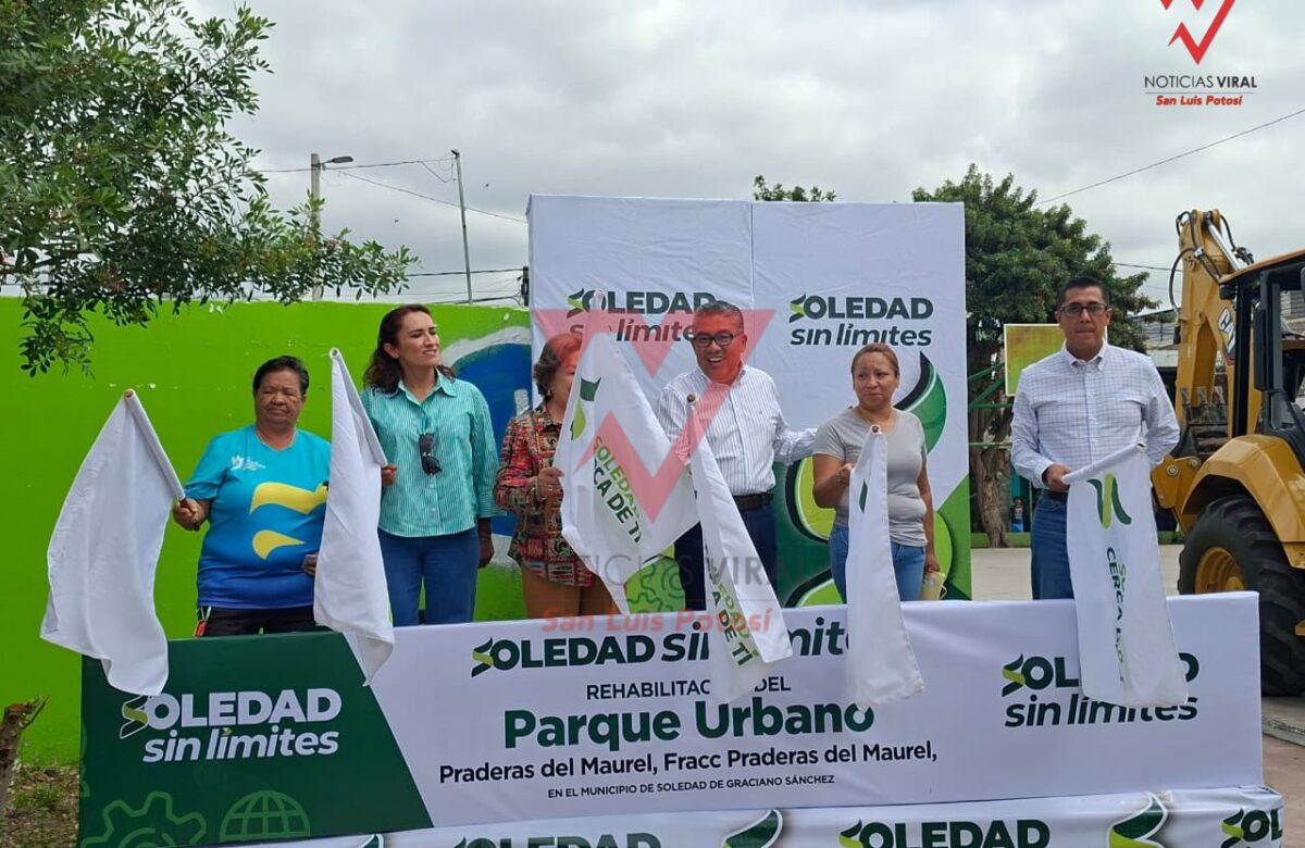 INICIAN RENOVACIÓN DE PARQUE URBANO EN PRADERAS DEL MAUREL EN SOLEDAD